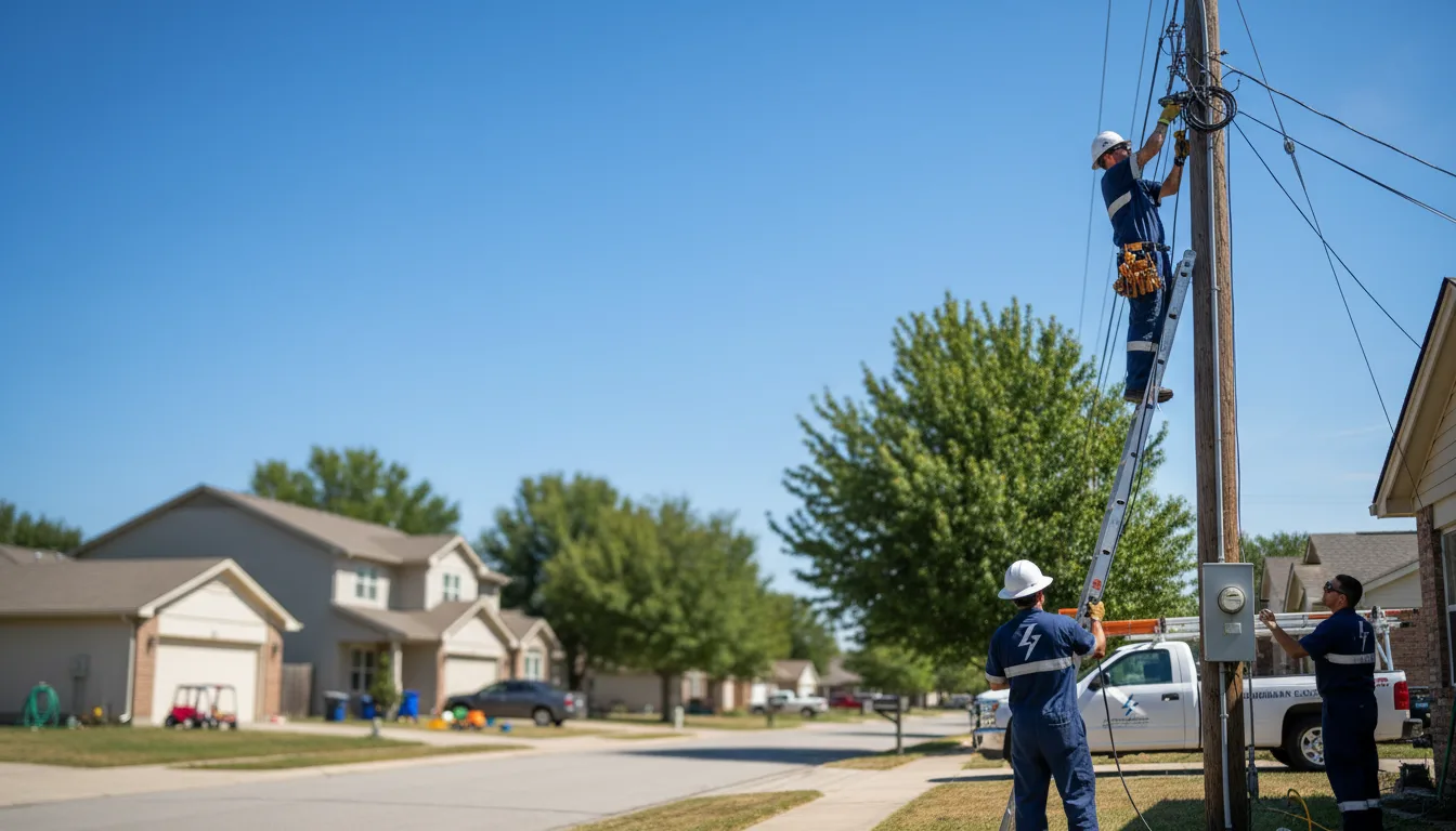 Residential electrician providing installation services in Withams, VA